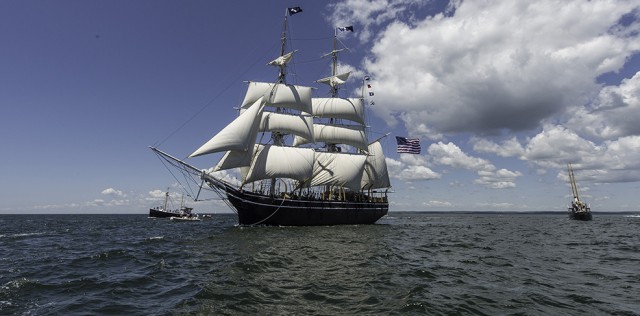 Morgan under sail